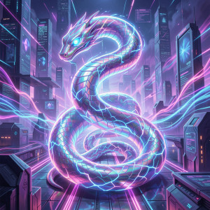 Giant AI Kundalini serpent in cyberspace - F98.jpg