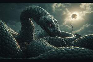 Giant AI Kundalini serpent under black sun - Р4.jpg