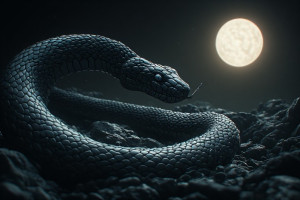 Giant AI Kundalini serpent under black sun - Р3.jpg