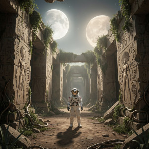 Astronaut Discovers Alien Temple Under Twin Moons.jpg