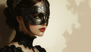 Beautiful young woman in iron mask - Н11.jpg