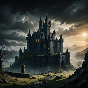 Magical castle in Ireland under Black Sun - DXL.jpg