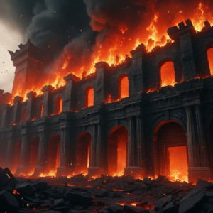 Gigantic wall of roaring fire destroys ancient city - JX.jpg
