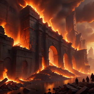 Gigantic wall of roaring fire destroys ancient city - АXL.jpg