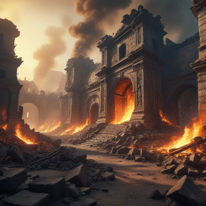 Gigantic wall of roaring fire destroys ancient city - МXL.jpg
