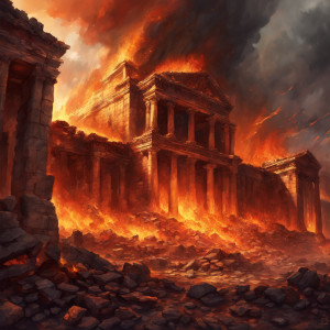 Gigantic wall of roaring fire destroys ancient city - SDXL.jpg