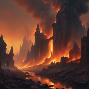 Gigantic wall of roaring fire destroys ancient city - J9.jpg