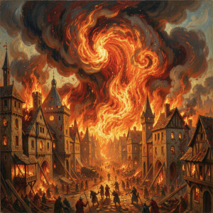 Gigantic wave of roaring fire destroys medieval city - F98.jpg