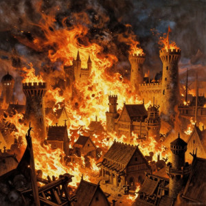 Gigantic wave of roaring fire destroys medieval city - Z.jpg