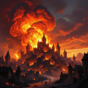 Gigantic wave of roaring fire destroys medieval city - H11.jpg