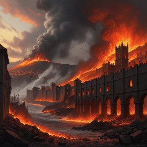 Gigantic wave of roaring fire destroys medieval city - JХ.jpg