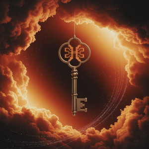 Golden key in clouds.jpg