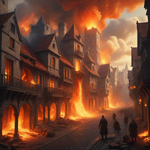 Gigantic wave of roaring fire destroys medieval city - MХL.jpg