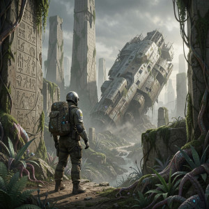 Explorer Discovers Alien City with Star Chart Hieroglyphs.jpg