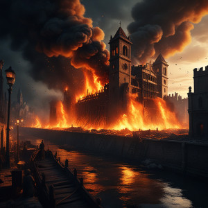 Gigantic wave of roaring fire destroys medieval city - FХ.jpg