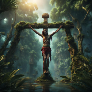Crucifixion of a woman in Amazon jungle.jpg