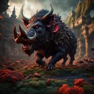Demonic boar in the Garden of Hell.jpg
