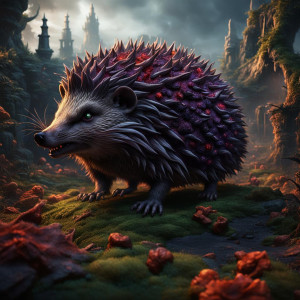 Giant demonic hedgehog in the Garden of Hell.jpg