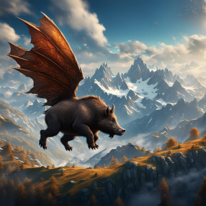 Giant flying boar in the sky over the Alps.jpg