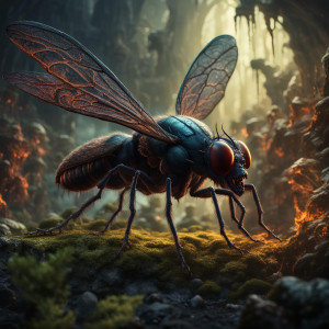 Giant demonic fly in the Garden of Hell.jpg