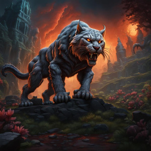 Giant demonic bobcat in the Garden of Hell.jpg