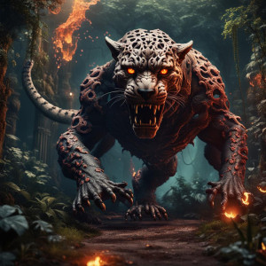 Giant demonic jaguar in the Garden of Hell.jpg