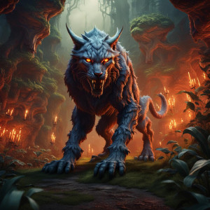 Giant demonic lynx in the Garden of Hell.jpg