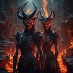 Demonic female twins in the depths of Hell.jpg