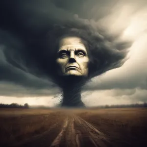 Голова ведьмы внутри торнадо.webp