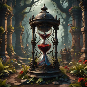 Giant demonic hourglass in the Garden of Hell.jpg