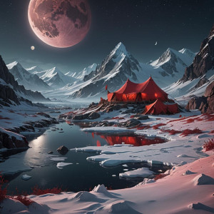 Red tent in the depth of Arctic under full moon.jpg