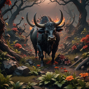 Demonic ox in the Garden of Hell.jpg