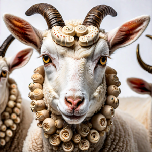 Lamb with seven horns and seven eyes.png
