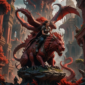 A naked woman sitting on a scarlet beast.jpg