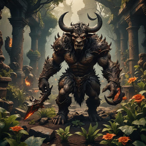 Demonic Minotaur in the Garden of Hell.jpg