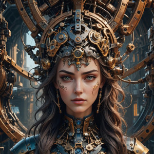 Mechanical head of a beautiful woman.jpg