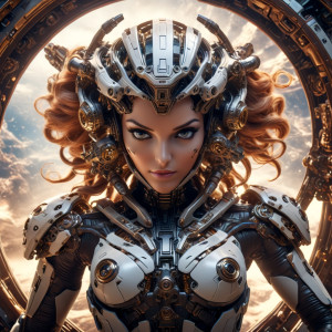 Beautiful mechanical woman inside a spaceship in a far-off galaxy - AAI.jpg