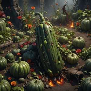 Giant demonic zucchini in the Garden of Hell.jpg