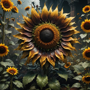 Giant demonic sunflower in the Garden of Hell.jpg