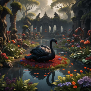 Giant Black Swan in the Garden of Hell.jpg