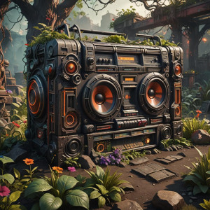 Giant demonic boombox in the Garden of Hell.jpg